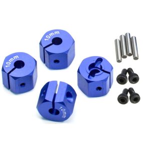 1:10 Alu kerékhatszög, vastagság: 10mm (kék) 4db 1:10 Alu kerékhatszög, vastagság: 10mm (kék) 4db