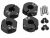1:10 Alu kerékhatszög, vastagság: 5mm (fekete) 4db