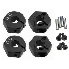 1:10 Alu kerékhatszög, vastagság: 6mm (fekete) 4db 1:10 Alu kerékhatszög, vastagság: 6mm (fekete) 4db