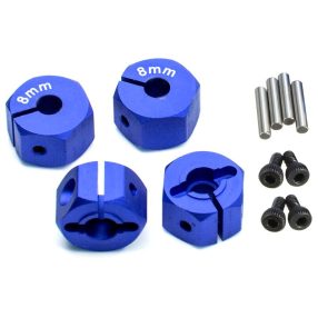 1:10 Alu kerékhatszög, vastagság: 8mm (kék) 4db 1:10 Alu kerékhatszög, vastagság: 8mm (kék) 4db