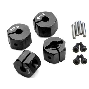 1:10 Alu kerékhatszög, vastagság: 9mm (fekete) 4db 1:10 Alu kerékhatszög, vastagság: 9mm (fekete) 4db