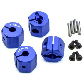 1:10 Alu kerékhatszög, vastagság: 11mm (kék) 4db 1:10 Alu kerékhatszög, vastagság: 11mm (kék) 4db