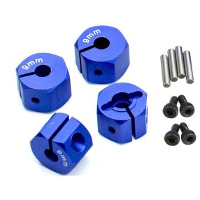 1:10 Alu kerékhatszög, vastagság: 9mm (kék) 4db 1:10 Alu kerékhatszög, vastagság: 9mm (kék) 4db
