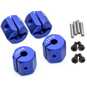 1:10 Alu kerékhatszög, vastagság: 12mm (kék) 4db 1:10 Alu kerékhatszög, vastagság: 12mm (kék) 4db