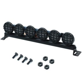   1:10 Élethű 6 fehér LED fényhíd crawler, trial, SCT autómodellekhez (150mm)