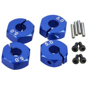 1:10 Alu kerékhatszög, vastagság: 5mm (kék) 4db 1:10 Alu kerékhatszög, vastagság: 5mm (kék) 4db