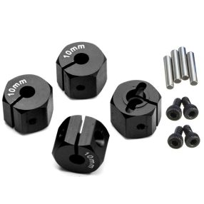 1:10 Alu kerékhatszög, vastagság: 10mm (fekete) 4db 1:10 Alu kerékhatszög, vastagság: 10mm (fekete) 4db