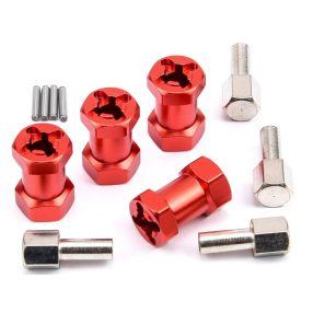 1:10 Alu kerékhatszög, vastagság: 25mm (piros) 4db 1:10 Alu kerékhatszög, vastagság: 25mm (piros) 4db