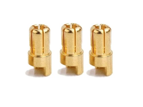 Aranyozott csatlakozó hasított 6.5mm 3db APA