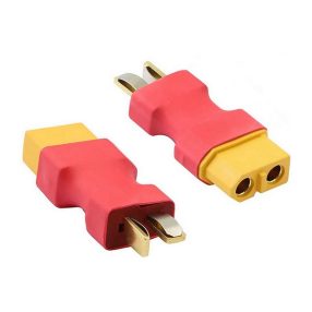   Átalakító T Deans apa -  XT60  apa 1db(fekete szigeteléssel)