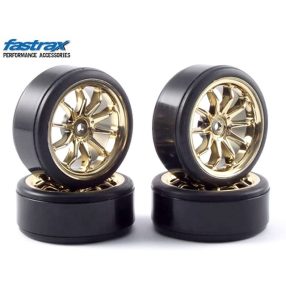 Fastrax 1:10 Drfift kerék arany 10 ágú felnin 4db Fastrax 1:10 Drfift kerék arany 10 ágú felnin 4db