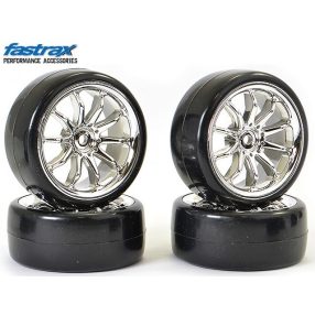 Fastrax 1:10 Drfift kerék krómozott 10 ágú felnin 4db Fastrax 1:10 Drfift kerék krómozott 10 ágú felnin 4db