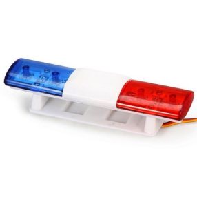   LED fényhíd 105x25mm piros - kék rendőrségi 1:10 modellekhez (ovális)