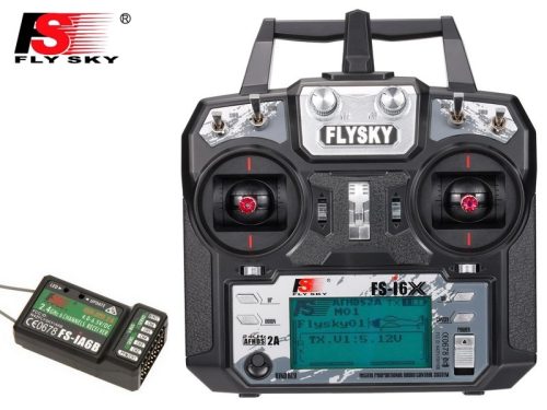 FlySky FS-i6X 2,4GHz 10 csatornás távirányító 6cs. vevővel  AFHDS 2A