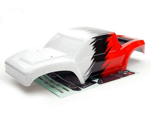 FTX / RGT Gladius  1:10 festett lexán trial / crawler verseny karosszéria fehér - piros (313mm)