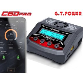    GT Power C6D Pro profi okos töltő + mobil app (AC 220V, DC 12-26V, 100W/300W)