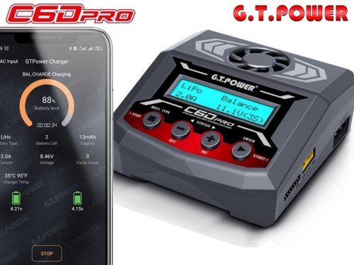 GT Power C6D Pro profi okos töltő (AC 220V, DC 12-26V, 100W/300W)