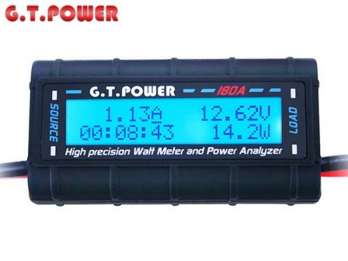 GT Power Watt Meter, akku tesztelő, watt mérő műszer (180A)