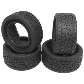  1:10 pályaautó gumi töméssel, 26mm 4db (minta M5)