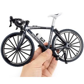 Versenykerékpár makett fekete 1 db 19,5 cm