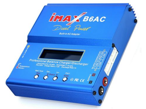 IMAX B6 80W univerzális akkumulátor töltő (AC 220V, DC 12-18V) GT Power (XT60 csati)