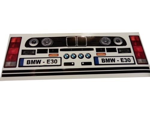 BMW E30 matrica 1:10 autómodell karosszériához