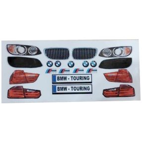 BMW Touring matrica 1:10 autómodell karosszériához BMW Touring matrica 1:10 autómodell karosszériához