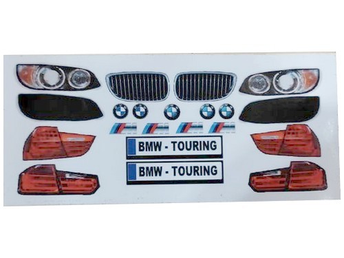 BMW Touring matrica 1:10 autómodell karosszériához