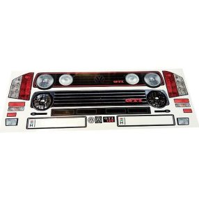 VW Golf 2 matrica 1:10 autómodell karosszériához VW Golf 2 matrica 1:10 autómodell karosszériához