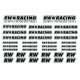 RW Racing matrica 1db 23x16cm