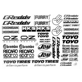 1:10 Szponzor matrica 1db (Greddy, Furry, Kéz..) 20x15cm 1:10 Szponzor matrica 1db (Greddy, Furry, Kéz..) 20x15cm