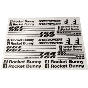 1:10 Szponzor matrica  1db ( Rocket Bunny, Speed Hunters..) 20x14cm   1:10 Szponzor matrica  1db ( Rocket Bunny, Speed Hunters..) 20x14cm