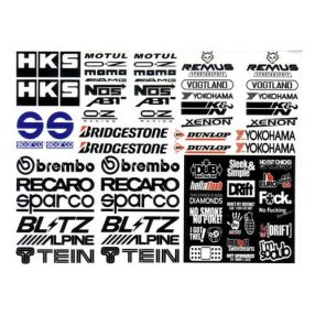 1:10 Szponzor matrica 1db (HKS, Motul, Remus..) 20x15cm 1:10 Szponzor matrica 1db (HKS, Motul, Remus..) 20x15cm