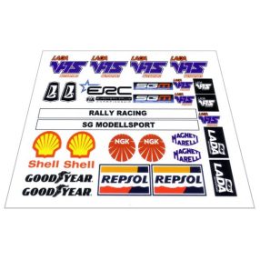   Lada VFTS matrica 1:10 autómodell karosszériához (17 x 13 cm) 