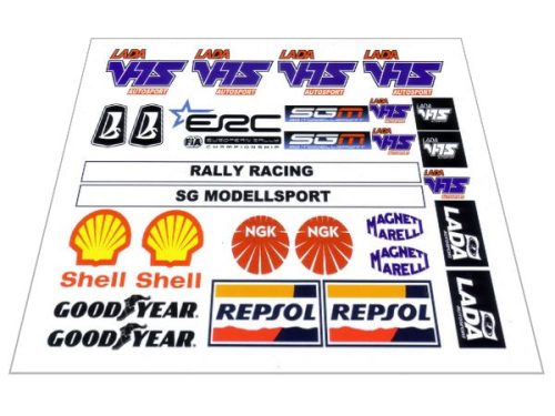 Lada VFTS matrica 1:10 autómodell karosszériához (17 x 13 cm) 