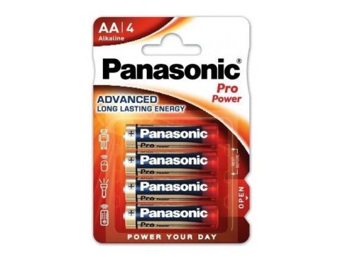 Panasonic Pro power 4db 1.5v AA elem (piros)