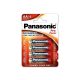 Panasonic Pro power 4db 1.5v AA elem (piros)