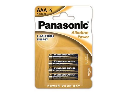 Panasonic 4db 1.5v AAA elem (sárga)