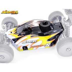 Nanda NRB5 1:8 Buggy kaszni festett, sárga (Carson X8N)