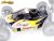 Nanda NRB5 1:8 Buggy kaszni festett, sárga (Carson X8N)