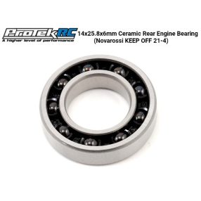 ProtekRC kerámia hátsó csapágy 14 x 25.8 x 6 mm 1db. (Novarossi méret)    ProtekRC kerámia hátsó csapágy 14 x 25.8 x 6 mm 1db. (Novarossi méret)