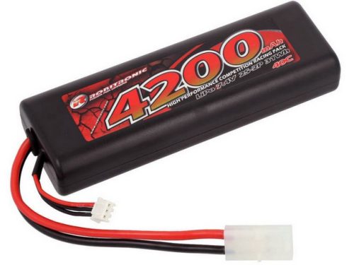 Robitronic 7.4V 4200mAh 40C Kemény tokos  Lipo akku (Tamiya)