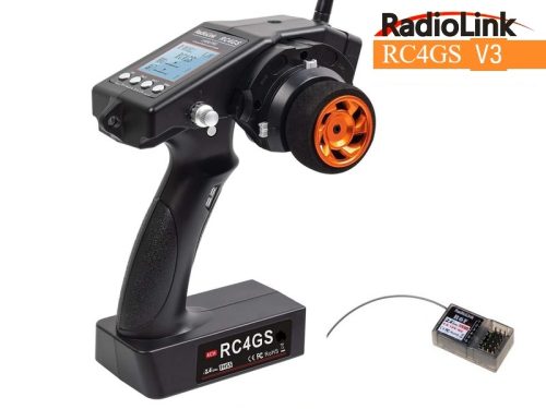 Radiolink RC4GS V3, 5 csatornás 2.4GHz pisztoly távirányító vevővel
