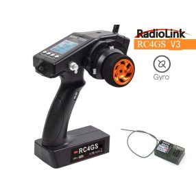   Radiolink RC4GS V3, 5 csatornás, giroszkópos  2.4GHz pisztoly távirányító vevővel 