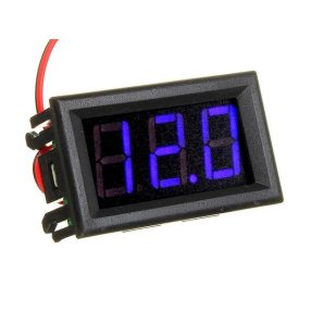   Nagy, digitális akkumulátor feszültség mérő kék 0.56 colos kijelzővel