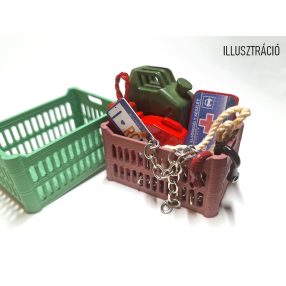   Zöldséges rekesz makett 1:10 méretarány 1db (6x4x3cm) barna színű